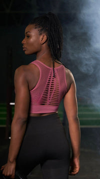 EZELL SPORTS BRA - ROSE - Empire Activewear
