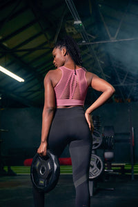 EZELL SPORTS BRA - ROSE - Empire Activewear