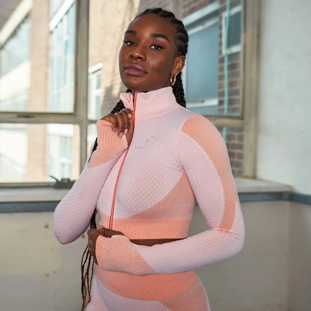 TWILIGHT CROP TOP - PINK - Empire Activewear