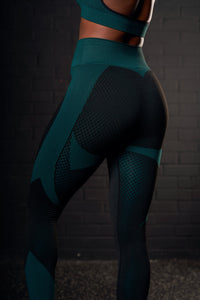 TWILIGHT LEGGINGS - TEAL - Empire Activewear