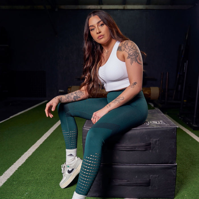 EXELFIT LEGGINGS - GREEN - Empire Activewear