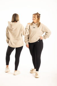 RELAX OVERSIZED HOODIE - BEIGE - Empire Activewear