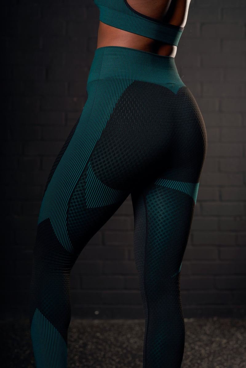 HIGH WAISTED LEGGINGS- TWILIGHT TEAL