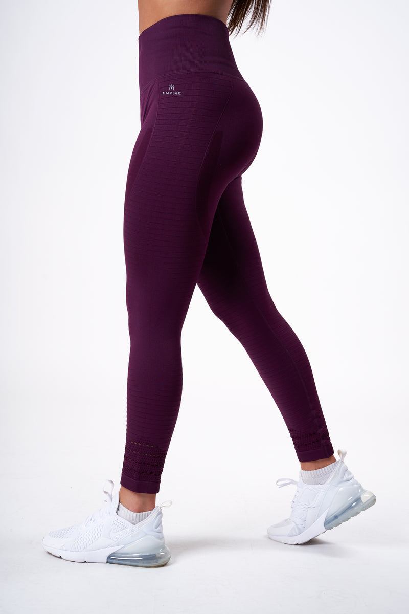 mipaws purple workout leggings! size xs, in perfect - Depop